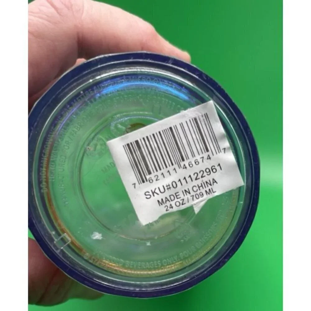 Starbucks Summer Rainbow Kaleidoscope dome Tumbler 24 OZ